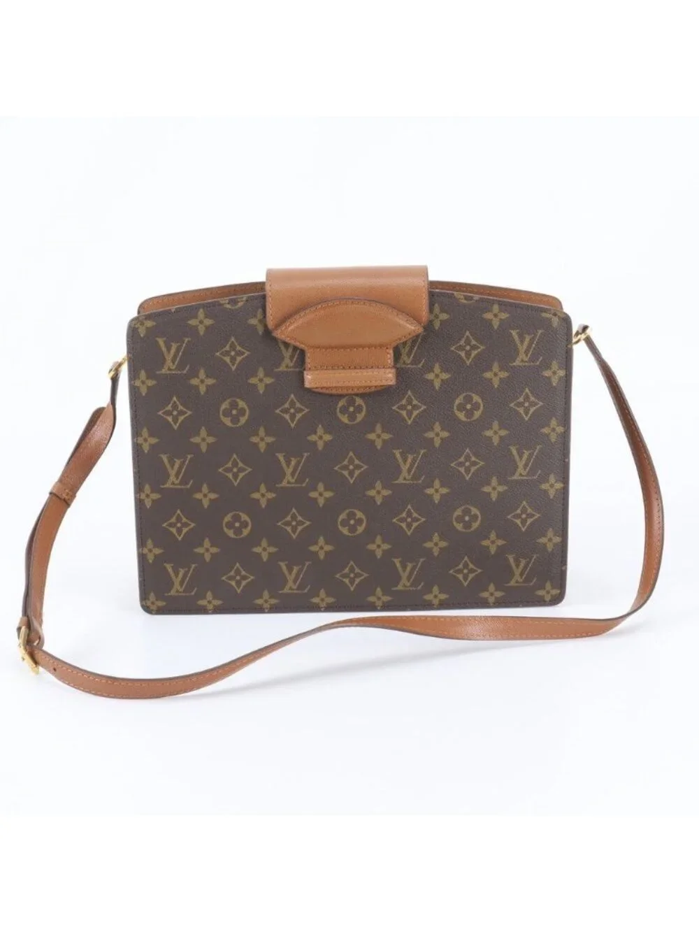 Louis Vuitton Monogram Courcel Leather Shoulder Bag Crossbody